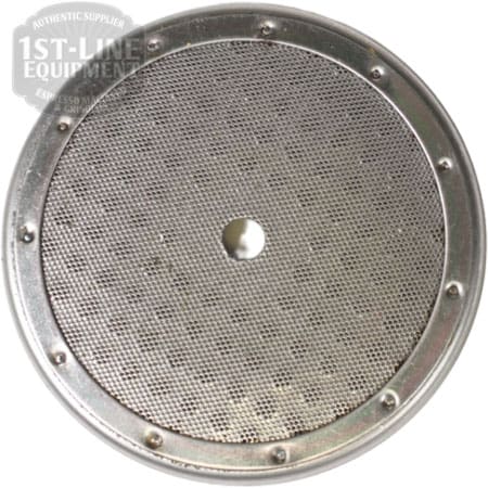 The 58 mm Dispersion Screen with Center Opening features a nano-coated mesh center and a precise central hole, surrounded by a solid metal border for durability and easy installation. © 2025 1st-line.com