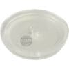 The Bellezza BE.005.007 Bellona Water Tank Cover is a clear, round plastic lid with a small central handle and a subtle 1st-Line Equipment logo, ideal for use with containers or machines. Shown on a white background. © 2025 1st-line.com
