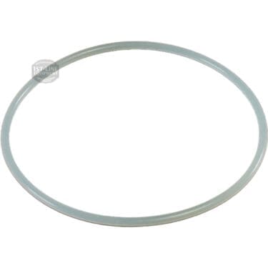 The Bellezza BE.090.006 Bellona Coffee Boiler Gasket, a thin and translucent silicone or rubber ring, is displayed on a white background. © 2025 1st-line.com