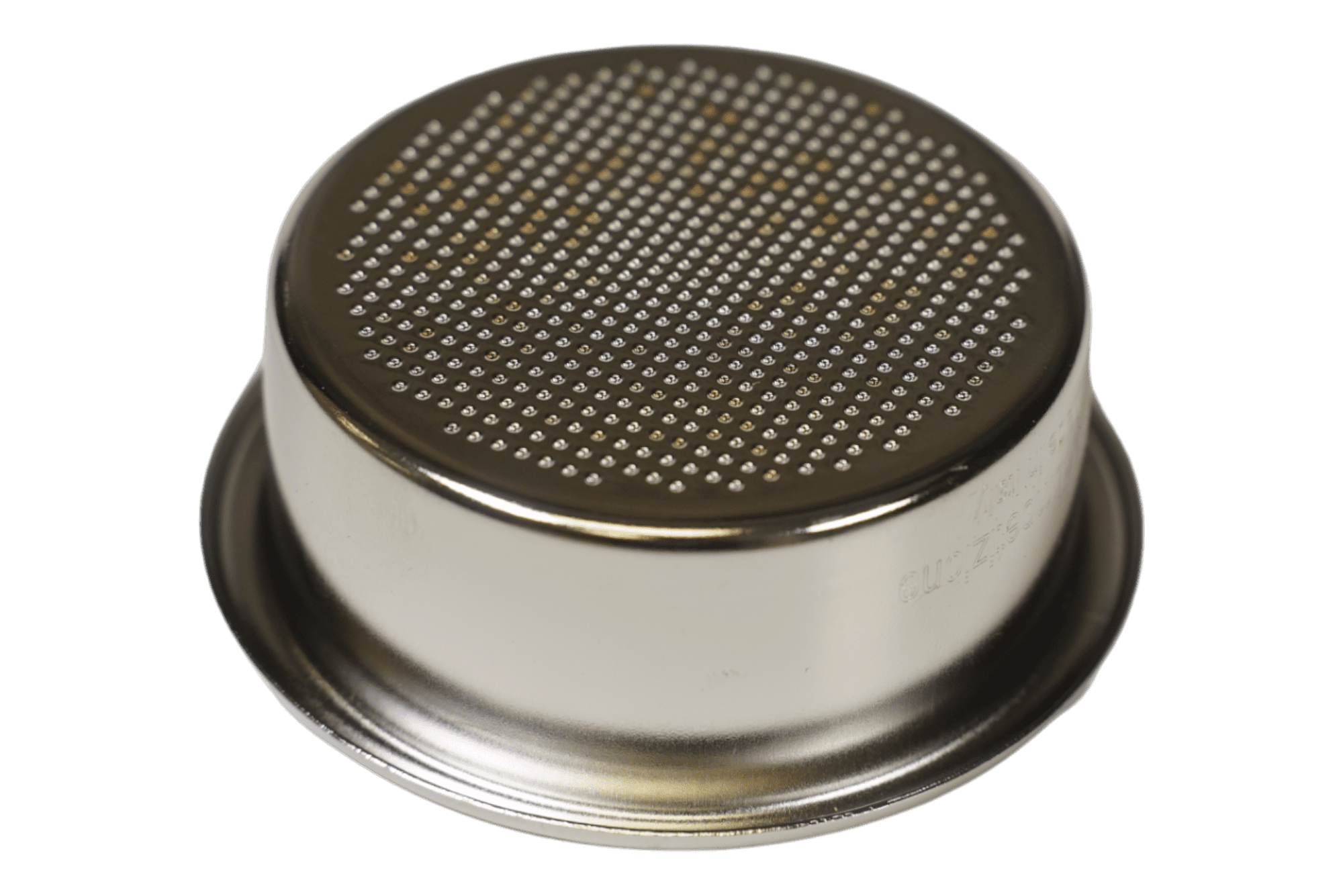 The IMS Big Bang 2-cup filter basket D.58 is made of stainless steel, holds 20/22.5 grams of coffee, and features a grid of small holes on the bottom for use in espresso machines. © 2025 1st-line.com
