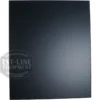 The Torre T02POS001NO Back Panel - Matte Black T02 is plain and rectangular, with two small holes near the top and a semi-transparent 1st Line Equipment logo watermark in the lower left corner. © 2025 1st-line.com