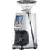 A modern, silver Espresso Grinder with a digital display and buttons, featuring a large transparent Short Bean Hopper on top. The sleek, angled design is labeled Eureka Atom Specialty 75 near the base. © 2025 1st-line.com