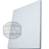 A rectangular, smooth, white Torre T02FIA001B Right Side Panel is tilted against a white background. The panel looks solid and unadorned with slightly rounded edges, and a 1st-Line Equipment watermark appears on the image. © 2025 1st-line.com