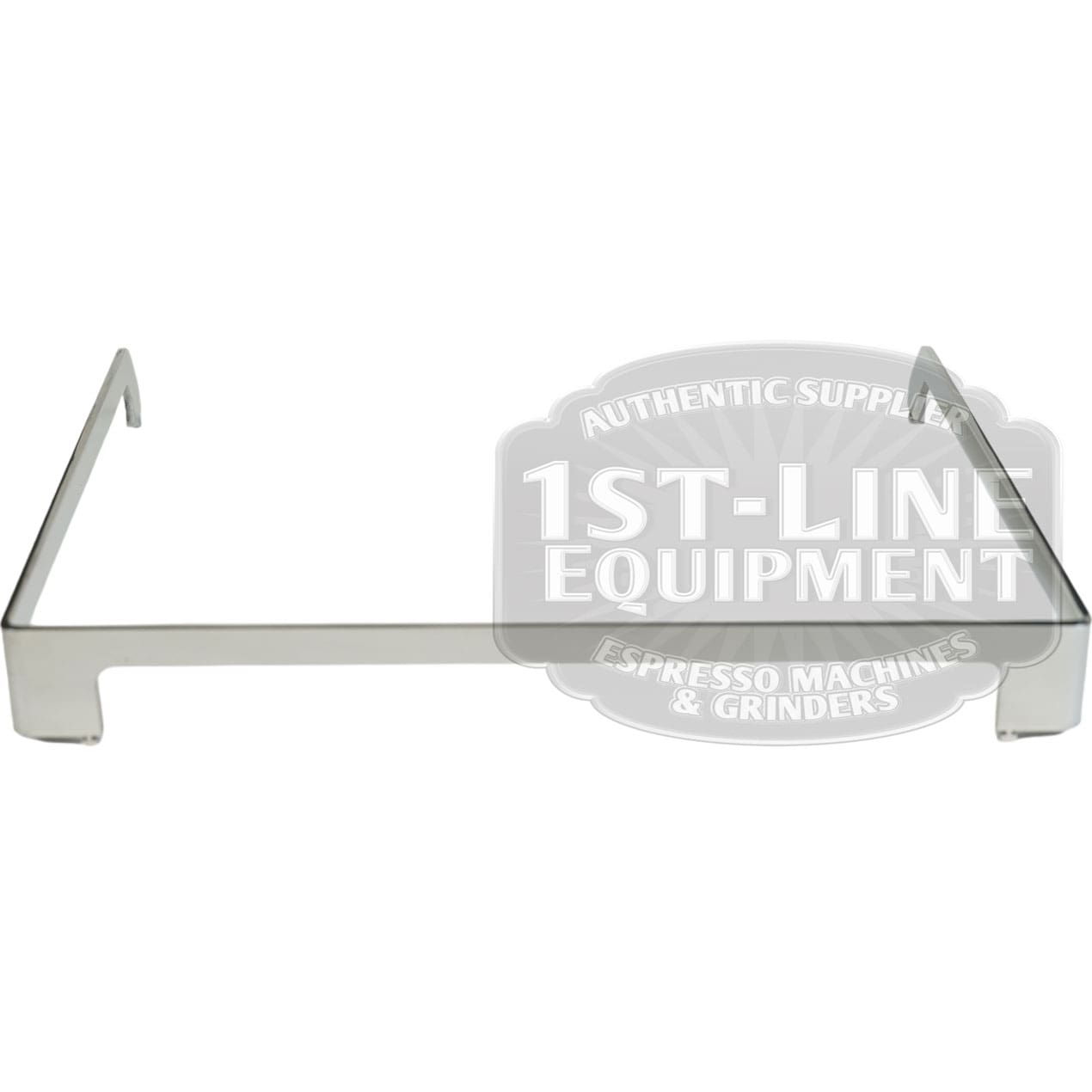 The Torre T02RAI001A Cup Rail is a stainless steel rectangular frame with four legs, designed for equipment support or mounting. Displayed on a white background. © 2025 1st-line.com