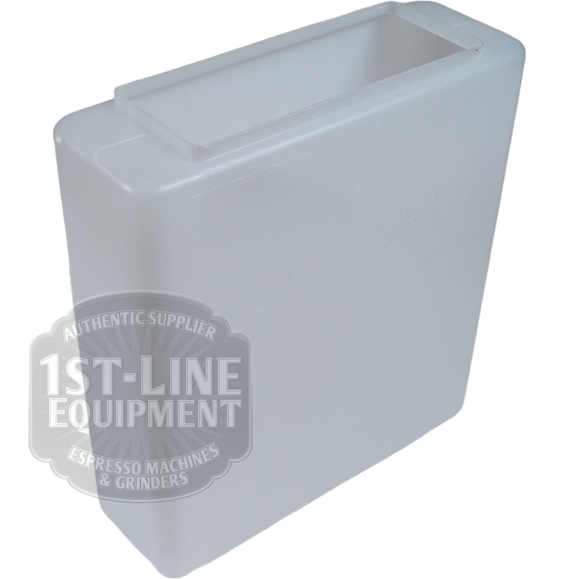 The Torre TANI0002 Complete Water Tank is a rectangular white plastic container with an open top, slightly rounded edges, faint embossed logo, and a semi-transparent 1st-Line Equipment watermark on the image. © 2025 1st-line.com