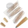 The ACS Vostok Handle/Knob Oak Wood Kit, featuring four wooden handles and two small oak kit pieces, is displayed on a white background with the 1st-Line Equipment logo overlaid. © 2025 1st-line.com