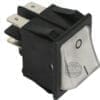 The Ponte Vecchio Power Switch 1050-I3616 is black and rectangular with a white on/off button displaying a power symbol and clear (|) on/(O) off markings. It features metal prongs for electrical connections. © 2025 1st-line.com