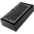 The Torre KITT02BACNO Matte Black Drip Tray Kit features a rectangular drip tray with a perforated metal top, diamond-shaped grid, and two round holes—perfect for ventilation or drainage. © 2025 1st-line.com