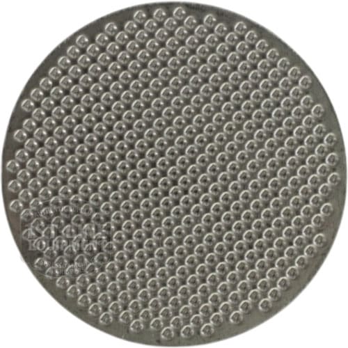 The V313K Stainless Steel Screen features a grid of evenly spaced raised bumps and is perfect for use in ESE Pod Portafilters. © 2025 1st-line.com