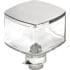 Inspired by the sleek Eureka ACC-CMV-001-1KIT Mignon Glass Bean Hopper, this clear glass square dispenser with a shiny silver metal lid and spout is designed for easily storing and pouring liquids such as soap or lotion. © 2025 1st-line.com