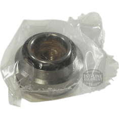 A metallic circular nut with a threaded hole, part of the ACS Safety System, is sealed in a clear plastic bag and displayed against a black background. © 2025 1st-line.com