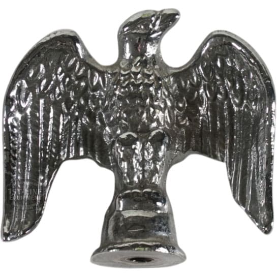 A shiny Chrome Eagle (Elektra 00658021 A1C) with outstretched wings and rounded base—ideal as a decorative topper for your Mini Verticale espresso machine. © 2025 1st-line.com