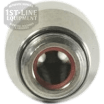 Close-up of the Torre SPRU0002 4-hole Steam Tip with Gasket, featuring a central hole, red gasket ring, and the “1st Line Equipment” watermark in the top left corner. © 2025 1st-line.com