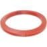 The Cafelat NS 2 Red Silicone Portafilter Gasket for Nuova Simonelli (71x56.5x8.3mm) is a red, circular gasket with a flat profile shown at an angle on a white background. © 2025 1st-line.com