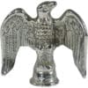 The Elektra 00658021 Chrome Eagle for Mini Verticale (A1C chrome) is a shiny silver figurine with spread wings, perched on a rounded base—textured feathers and bold beak make it a striking collectible. © 2025 1st-line.com
