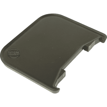 The Lelit 3700050 William Grind Drip Tray is a rectangular black plastic tray with rounded edges and two small clips on one side, designed for Lelit espresso machines and shown against a white background. © 2025 1st-line.com