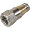 The ACS VOS0184 Cylindrical Extension for Vostok Grouphead is a metal hex adapter with an internal thread on one end and a cylindrical extension on the other, designed for connecting pipes or hoses. © 2025 1st-line.com