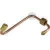 The Bezzera 5162203.02LL Pressurestat Pipe for BZ07 is a bent copper pipe with brass fittings on both ends, suitable for connecting components in Bezzera BZ07 plumbing or mechanical systems. © 2025 1st-line.com