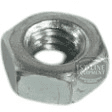 A close-up of the Lelit GV025-23 Nut 4MA—a shiny silver nut with internal threading, designed for secure fastening and compatible with Lelit GV025-23 machines. © 2025 1st-line.com