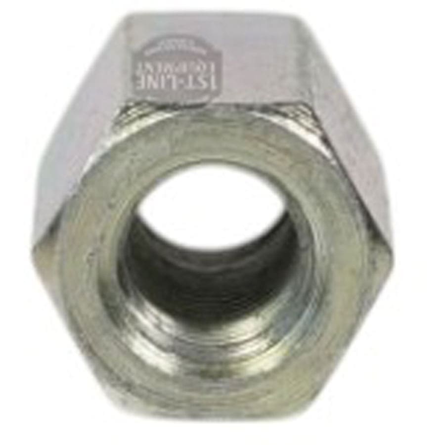 A close-up view of the Lelit CD624 Boiler Fixing Spacer, highlighting its hexagonal shape and central circular threaded hole, similar to a metal hex nut used in Lelit machines. © 2025 1st-line.com