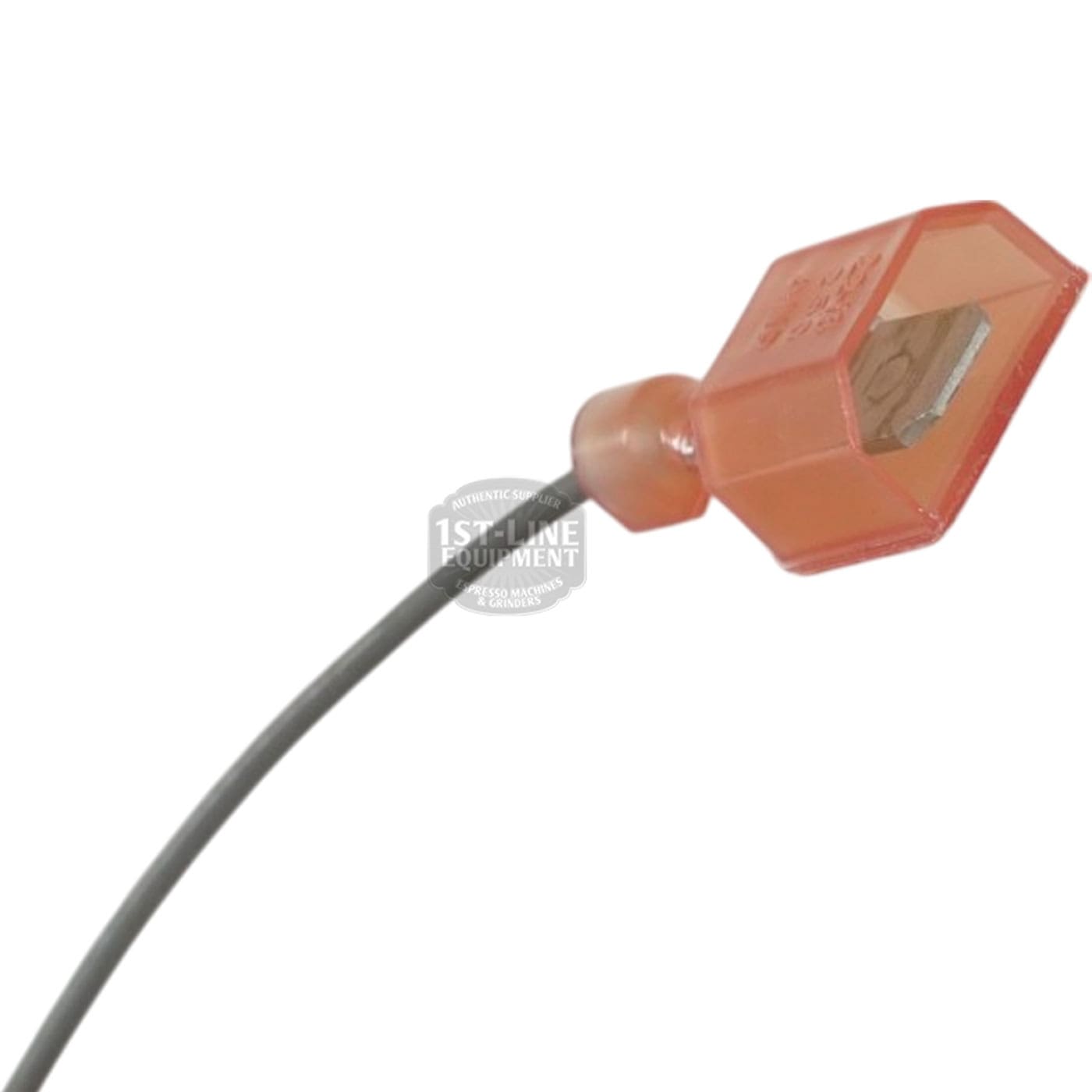 A close-up of the Bunn - 12274.0002 Socket with Leads features an orange electrical connector on a gray wire, shown isolated against a white background. © 2025 1st-line.com