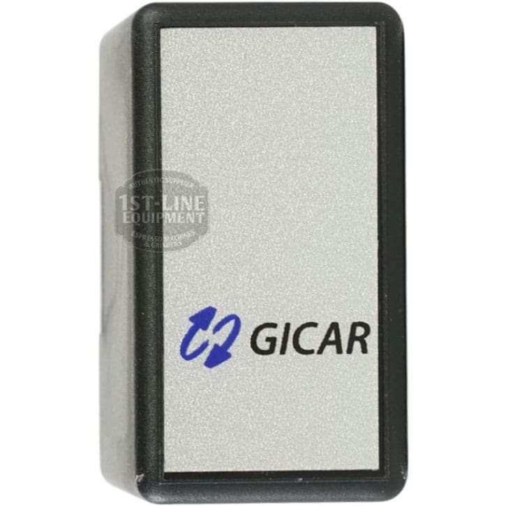 The Gicar Brain Unit - 9.1.40.70G, 115V is a black and gray electronic component with the GICAR logo, designed for use with Magister 180029 models. © 2025 1st-line.com