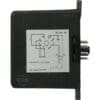 The Gicar RL30/1E/8 9.1.00.00 Water Level Regulator is a black electronic relay module for 220V systems, featuring contact ratings and a wiring diagram on its surface, plus a four-pin connector on the right side. © 2025 1st-line.com