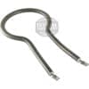 The Bunn 11442.0000 Warmer Element is a metal, U-shaped part with two flat terminal connectors at each end, made for use in appliances like espresso machines.