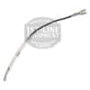 The Bunn 20211.0100 In-Line Thermal Fuse is a flexible, silver and black espresso machine part with metal connectors on both ends, shown against a white background with a faint 1st-Line Equipment logo watermark.