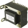 A metal signal transformer with mounting brackets and screw terminals, like the Bunn 27253.0001 Transformer (Primary 115/230V, Secondary 24V, 80VA), labeled with voltage, frequency, and safety certification specs. © 2025 1st-line.com
