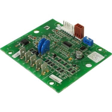 The Bunn 32400.0002 Timer Kit, Digital 120V (No Adapter) features a green printed circuit board with labeled output channels and key electronic components for straightforward wiring and installation. © 2025 1st-line.com
