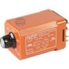 The NCC K3K-10-661 Time Delay Relay is an orange digital timer with a black adjustment knob and multiple metal prongs, featuring a 1–10 second range. Similar to the Bunn 01093.1000 Tank Heater component. © 2025 1st-line.com