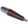 The ACS Vostok Handle/Knob Rosewood Wood Kit w/ Metal Tip is a tapered wooden and metal handle with a threaded bolt, designed as a replacement part for pool cues or similar equipment.
