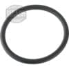 The ACS VOS0121 Piston Gasket, made of black rubber, is shown on a white background. It serves as a sealing component for espresso machines and grinders, with the 1st-Line Equipment logo partially visible in the top left corner.
