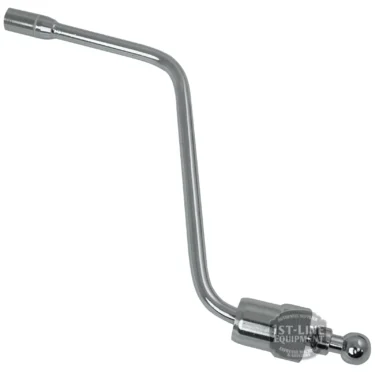 A chrome steam wand with a curved tube and a rounded tip, commonly used for frothing milk in espresso machines. © 2025 1st-line.com