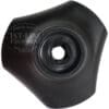 The VBM MANVAACDJDSNW1 Domobar Steam/Water Tap Knob Part 1 is a black, three-pronged plastic knob with a central hole and partial “1st-Line Equipment” text, compatible as a replacement for VBM Domobar machines.