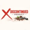 A large red X and the words Discontinued Product appear beside the DISCONTINUED Nurri R-TYPE Olive Wood Handle Portafilter Kit w/ Metal Tip, showing this product is no longer available.