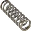 A close-up of the Lelit 1000185-S Spring for E61 Grouphead Internal Pressure Profile Kit, with a shiny metallic finish, shown diagonally on a white background—ideal for upgrading E61 groupheads.