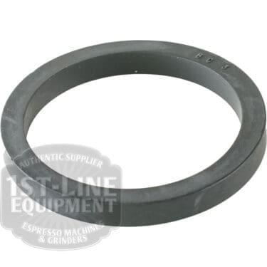The image displays a Carimali (87.00122.00.19) Portafilter Holder Gasket 7.5mm in black against a white background, with a semi-transparent "1st-Line Equipment, Espresso Machine & Grinders" watermark.