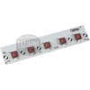 The Carimali (96.05458) Cento/Bubble Keypad (5 Keys) is a rectangular electronic circuit board with red push buttons labeled K1–K5, compatible with Carimali Bubble and Cento machines.