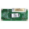 The Carimali (96.05459) Cento/Bubble Display Board features a green PCB with multiple electronic components, a white top connector, and a central Raystar label, designed specifically for Carimali Cento machines.