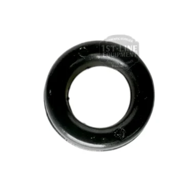 A black, round rubber gasket with a center hole, compatible with VBM GUARCORTECO Gasket for Water Tank Sensor, displayed on a white background.