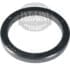 A Faema Portafilter Gasket 74x58x8mm, black and circular with embossed lettering, is shown on a white background with the watermark "1st-Line Equipment Authentic Supplier Espresso Machines & Grinders.