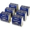 Six Faema In-Tank Brita Water Filter Cartridge NS9FQ9999999A boxes, in dark blue with white text and branding, are arranged in two rows. The set is sold as a 6 pack and features Faema’s logo and product details on the front.
