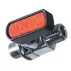 The Lelit 9700023 Tap MM 1/8 is a compact metal valve with a red AIGNEP ON OFF lever and threaded male connectors on both ends for easy pipe or tube attachment.