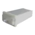 A white rectangular plastic reservoir tank for the 1st-line Mini Water Softener features a protruding nozzle on one end and is shown on a plain white background.