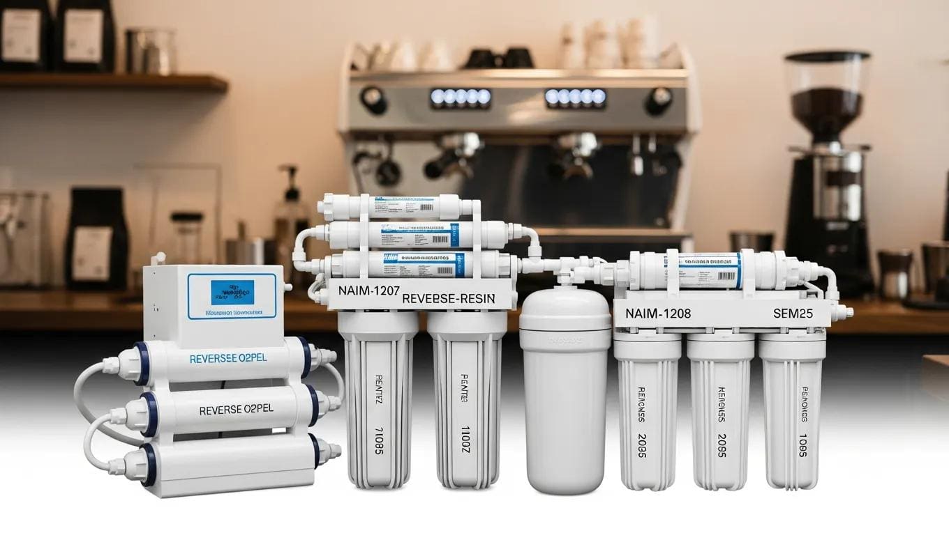 Different water filtration systems for espresso machines to combat salty water damage